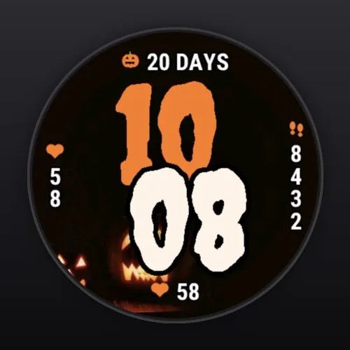 Pumpkin Duo watch face